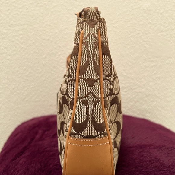 Coach Brown Monogram Shoulder Bag - Picture 2 of 12